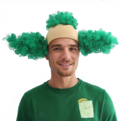 3 Pcs Mens Scary Bald Clown Afro Halloween Christmas Party Funny Wig for Costume Cosplay