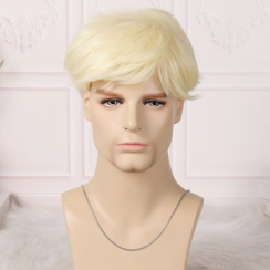 3 Pcs 4 Inches Blonde Color Babis Boyfriend Ken Cosplay Wigs