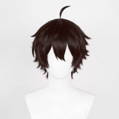 8 Pcs Mens Short Spiky Hair with Bangs Anime Cosplay Costume Wig
