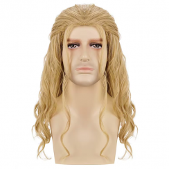 13 Pcs Curly Blonde Cosplay Wig For Men Shipped From Los Angeles Warehouse