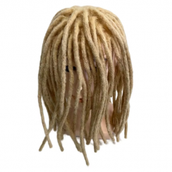 2 Pcs Natural Human Hair Hand Made Lace Mens Dreadlocks